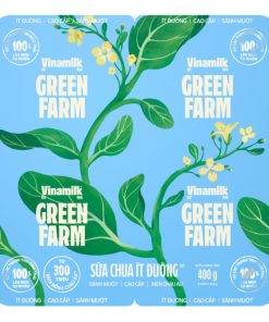 Sữa chua ăn Vinamilk Love Yogurt Green Farm ít đường hộp 100g